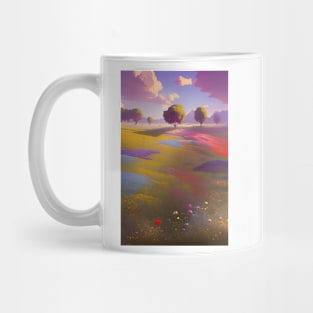 A Field of Flowers & Trees - Garden - Nature Mug